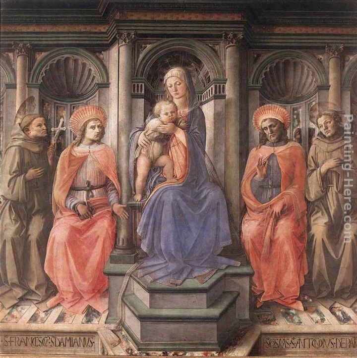 Fra Filippo Lippi Madonna Enthroned with Saints